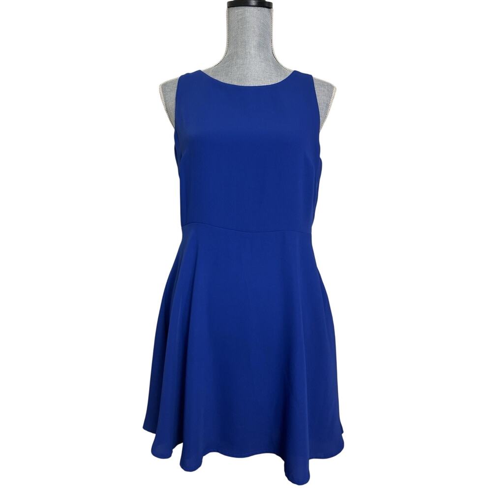Rachel Zoe Blue Sleeveless Mini Dress Size 6 Wedding Guest Cocktail Classic
